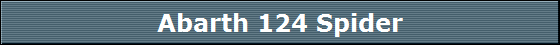 Abarth 124 Spider