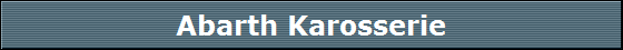 Abarth Karosserie