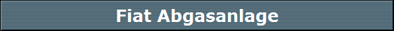 Fiat Abgasanlage